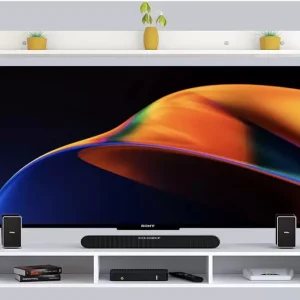 SOAMI; CARVING THE FUTURE OF WOODS Engineered Wood TV Entertainment Unit  (Finish Color – White, DIY(Do-It-Yourself))