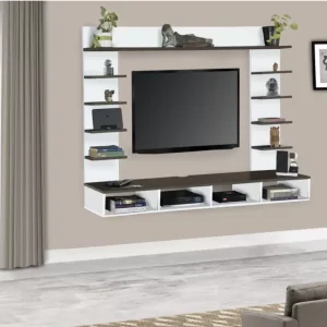 Soami Crafts Tvt wall mount shelf cabine Engineered Wood TV Entertainment Unit  (Finish Color – White / Black, DIY(Do-It-Yourself))