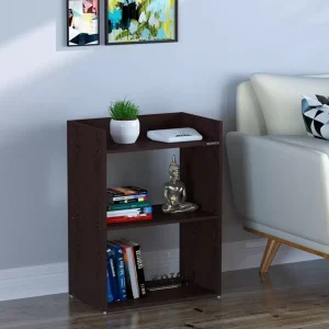 Soami Crafts Engineered Wood Side Table  (Finish Color – Wenge, DIY(Do-It-Yourself))