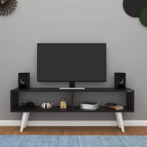 Soami Craft Floor Stand TV Unit Engineered Wood TV Entertainment Unit  (Finish Color – Wenge, DIY(Do-It-Yourself))