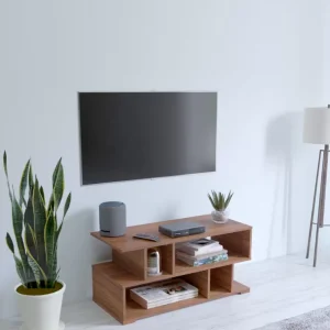 Soami Craft Engineered Wood TV Entertainment Unit  (Finish Color – Teak, Knock Down)