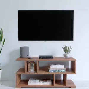 Soami Craft Engineered Wood TV Entertainment Unit  (Finish Color – Teak, Knock Down)