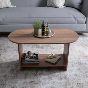 Soami Craft Engineered Wood Coffee Table  (Finish Color – TEAK, Knock Down)