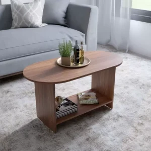 Soami Craft Engineered Wood Coffee Table  (Finish Color – TEAK, Knock Down)