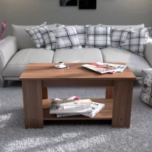 Soami Craft Engineered Wood Coffee Table  (Finish Color – TEAK, Knock Down)