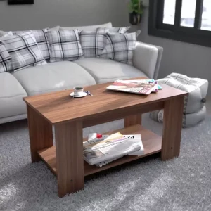 Soami Craft Engineered Wood Coffee Table  (Finish Color – TEAK, Knock Down)