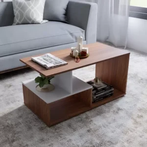 Soami Craft Engineered Wood Coffee Table  (Finish Color – TEAK, Knock Down)