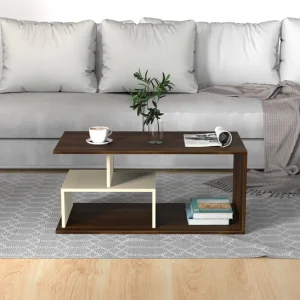 Smohn Coffee & Center Table Eessentia Range Brown Maple & Beige