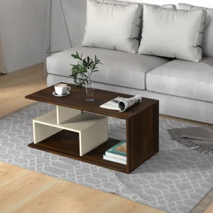 Smohn Coffee & Center Table Eessentia Range Brown Maple & Beige