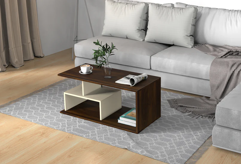 Smohn Coffee & Center Table Eessentia Range Brown Maple & Beige - Image 2