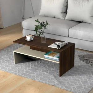 Soami Crafts Coffee Table Center Table Eessentia Range Brown Maple & Beige