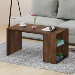 Soami Crafts Coffee Table Teapoy Console Table for Sofa Set Living Room Home Hall(Brown Maple)