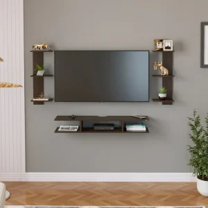 Estoye Mini TV Unit (Wenge, Ideal for Up to 42″)