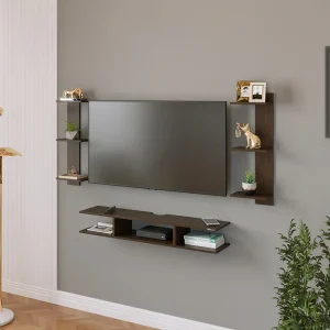 Estoye Mini TV Unit (Wenge, Ideal for Up to 42″)