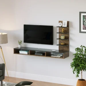 Primax Wild Wood TV Entertainment Wall Unit, ideal for Up to 42″
