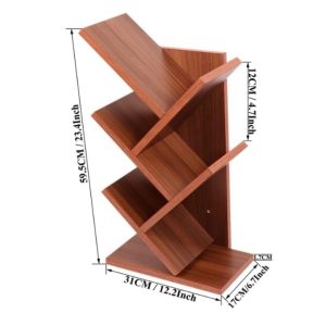 SOAMI CARVING THE FUTURE OF WOOD Engineered Wood Open Book Shelf  (Finish Color – Teak Natural, DIY(Do-It-Yourself))