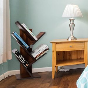 SOAMI CARVING THE FUTURE OF WOOD Engineered Wood Open Book Shelf  (Finish Color – BROWN, DIY(Do-It-Yourself))