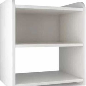 SOAMI; CARVING THE FUTURE OF WOODS Engineered Wood Open Book Shelf  (Finish Color – White, DIY(Do-It-Yourself))