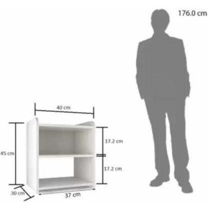 SOAMI; CARVING THE FUTURE OF WOODS Engineered Wood Open Book Shelf  (Finish Color – Red, DIY(Do-It-Yourself))
