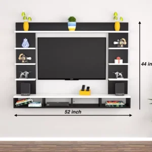 Soami Crafts Engineered Wood TV Entertainment Unit  (Finish Color – BROWN /WHITE, DIY(Do-It-Yourself))