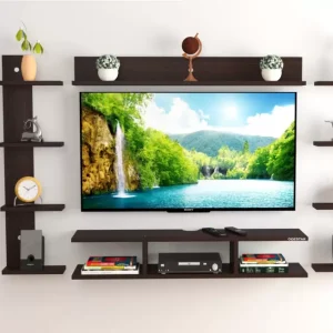 Soami Craft Engineered Wood TV Entertainment Unit Set Top Box Stand, Mounted TV Unit Engineered Wood TV Entertainment Unit  (Finish Color – PURE WENGE, DIY(Do-It-Yourself))