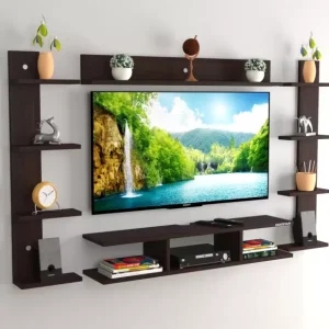 Soami Craft Engineered Wood TV Entertainment Unit Set Top Box Stand, Mounted TV Unit Engineered Wood TV Entertainment Unit  (Finish Color – PURE WENGE, DIY(Do-It-Yourself))