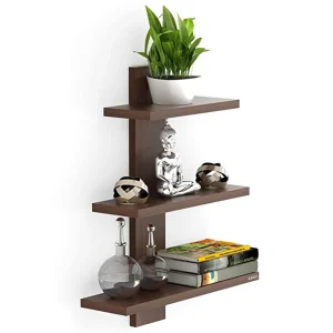 Phelix Engineered Wood Tree Shape Multipurpose Wall Shelf, Display Rack